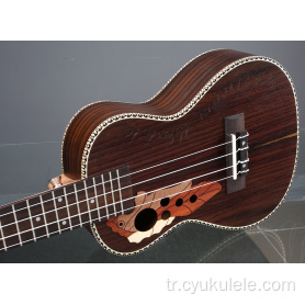 Özel balık kılçığı ahşap yan ukulele